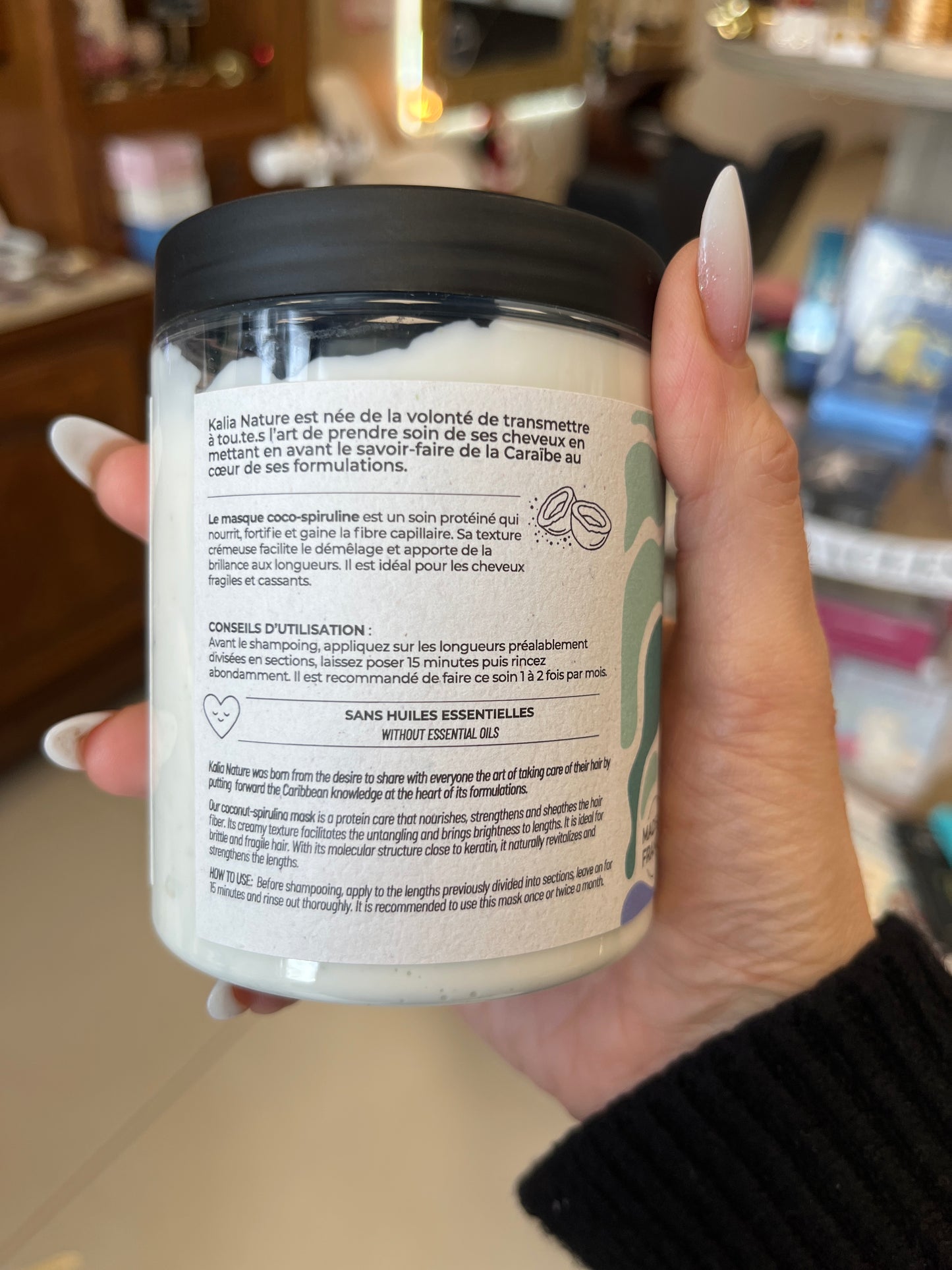Masque Coco-Spiruline