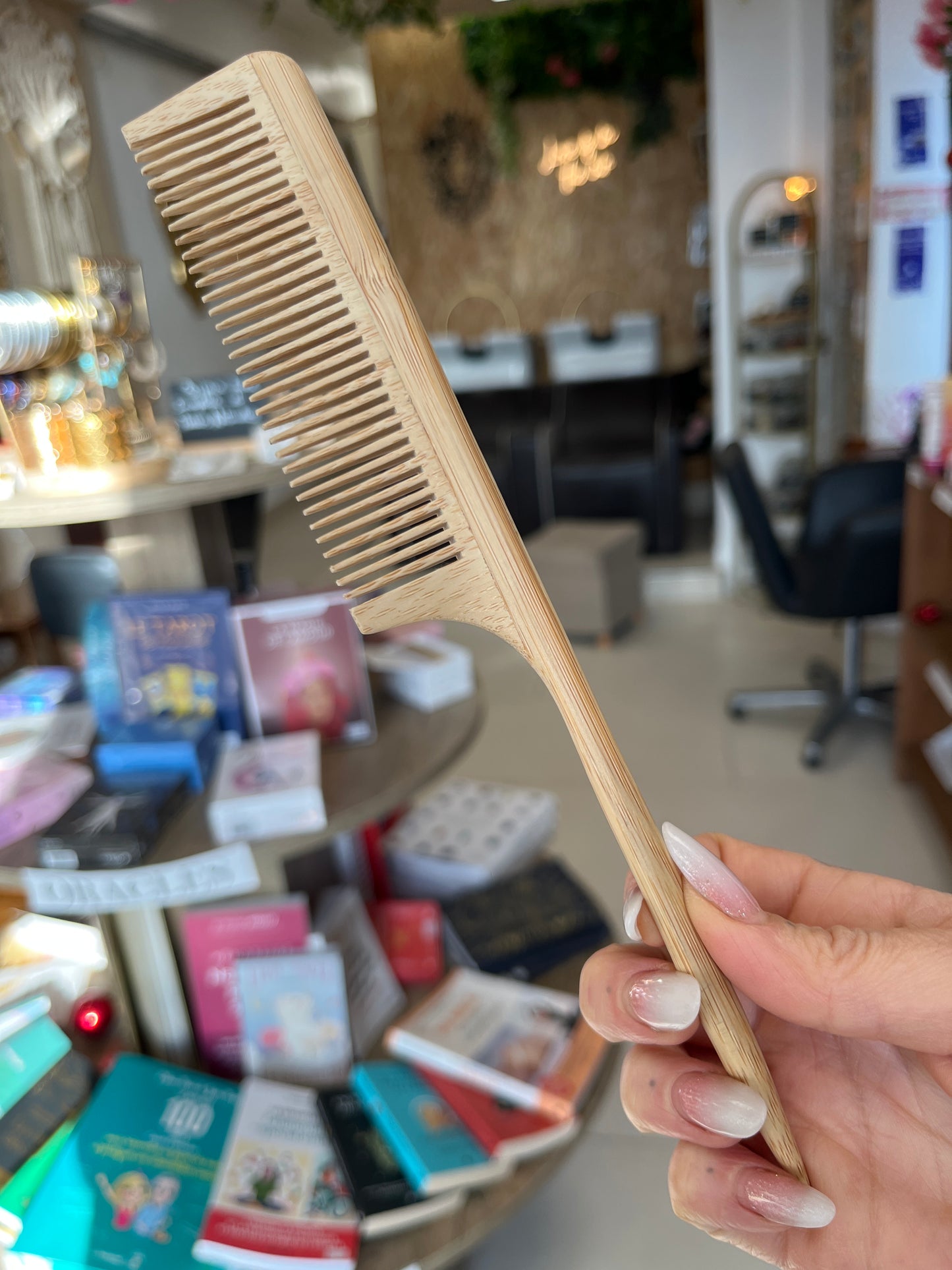 peigne à queue en bois