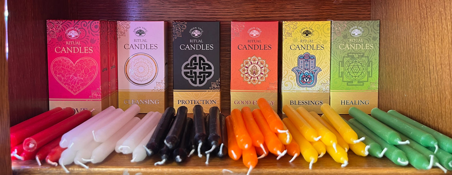 Mini Bougies pour Rituel – loi de l’attraction, Énergie et Intentions