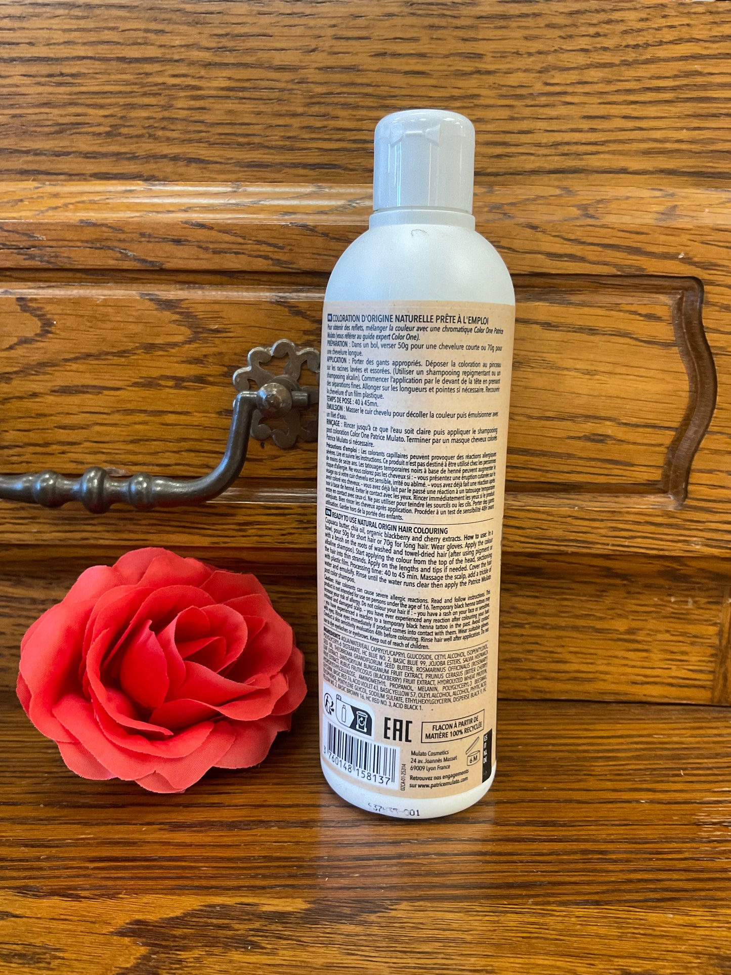 🖤Coloration d’origine naturelle Patrice Mulato – Color One 1.0 Brun Noir