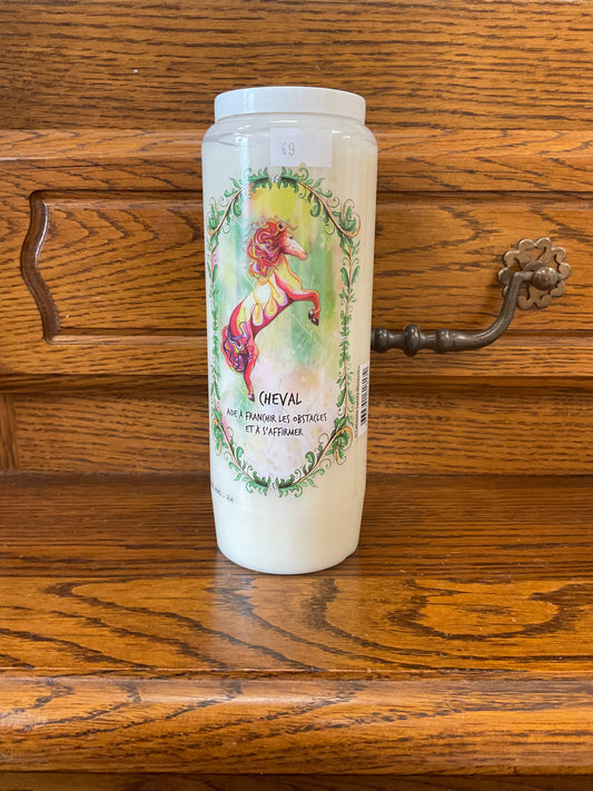 Bougie rituelle animal totem cheval 🐎
