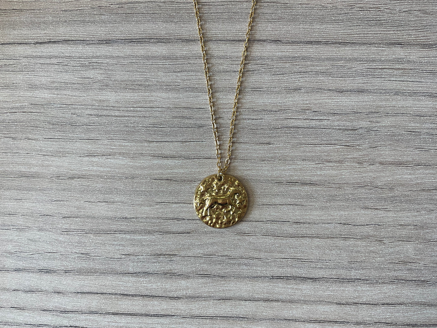 ✨ Collier Signe Astrologique en acier inoxydable doré – Réglable