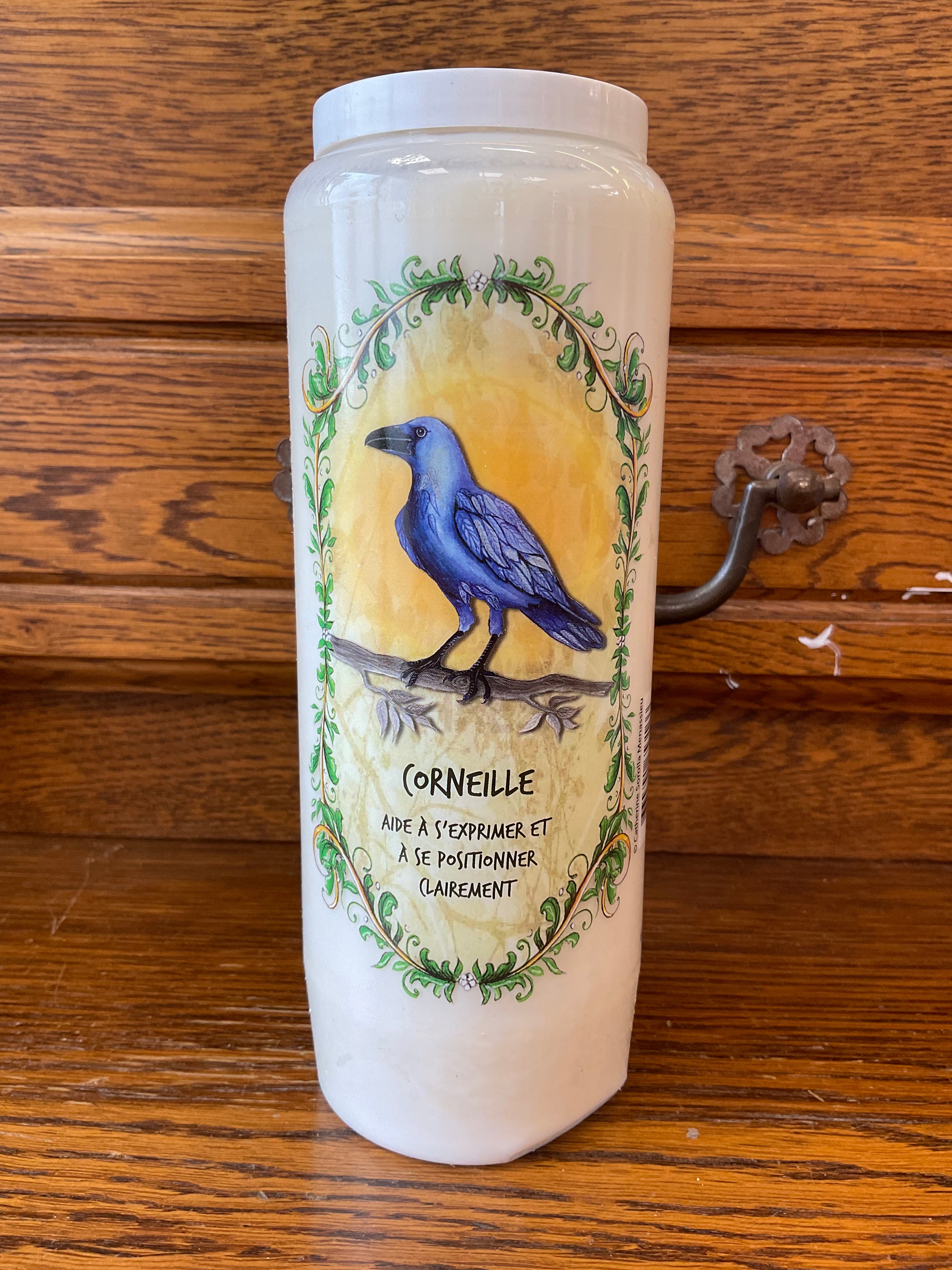 Bougie Neuvaine Animal Totem - Corneille.
