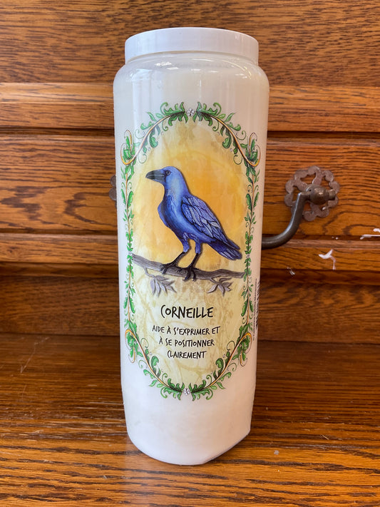 Bougie Neuvaine Animal Totem - Corneille.