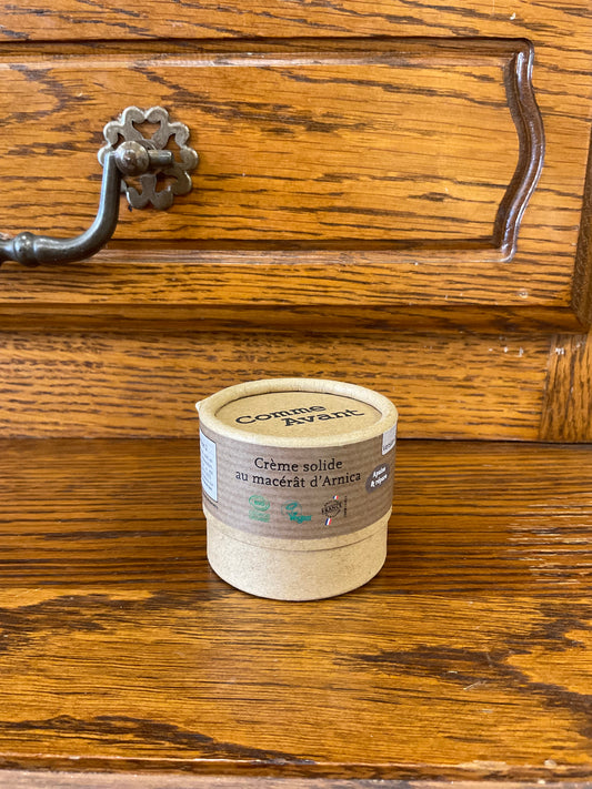 🧴Crème solide au macérât d’Arnica – Comme Avant