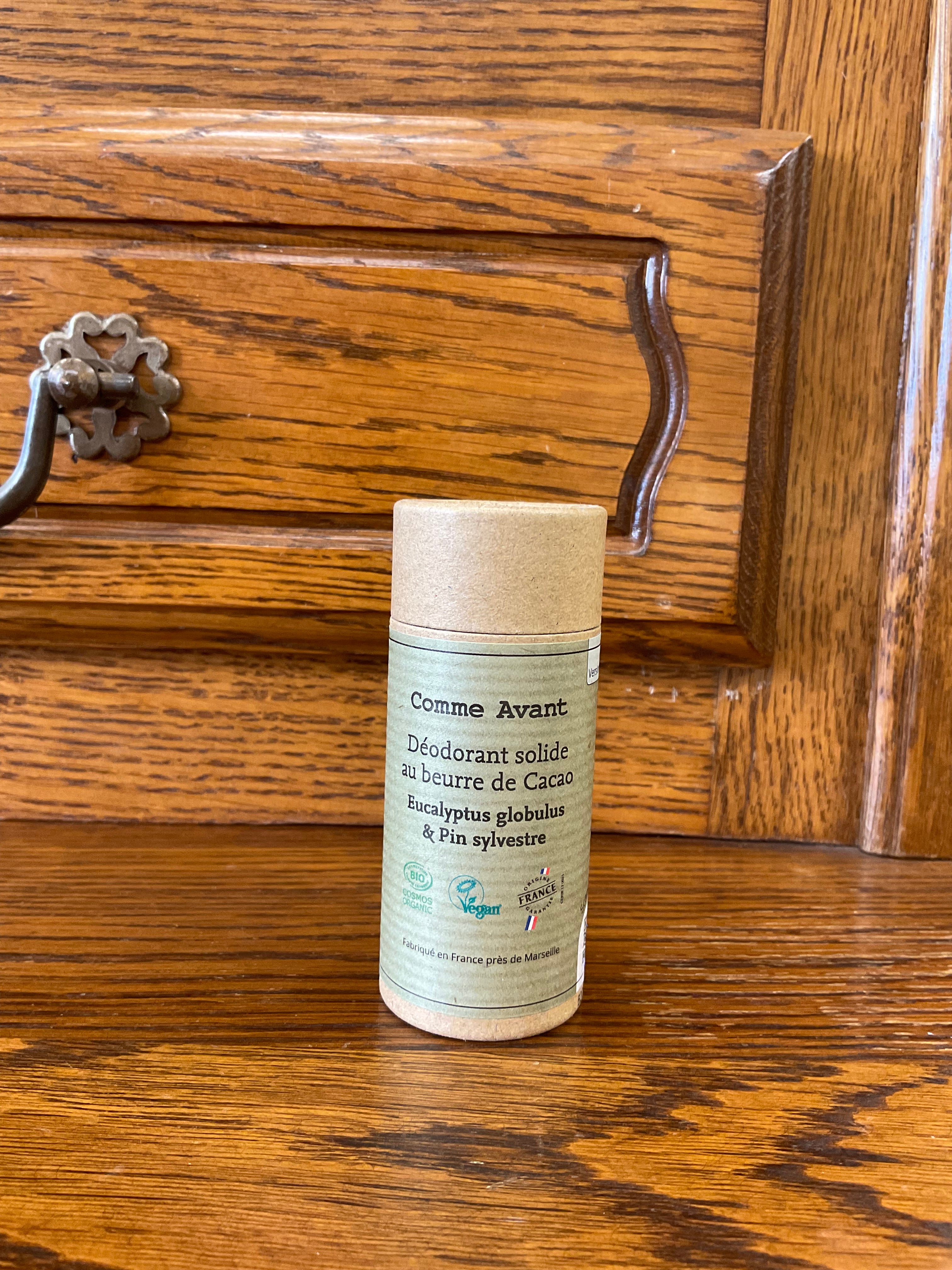 Déodorant solide au beurre de cacao – Eucalyptus & Pin sylvestre