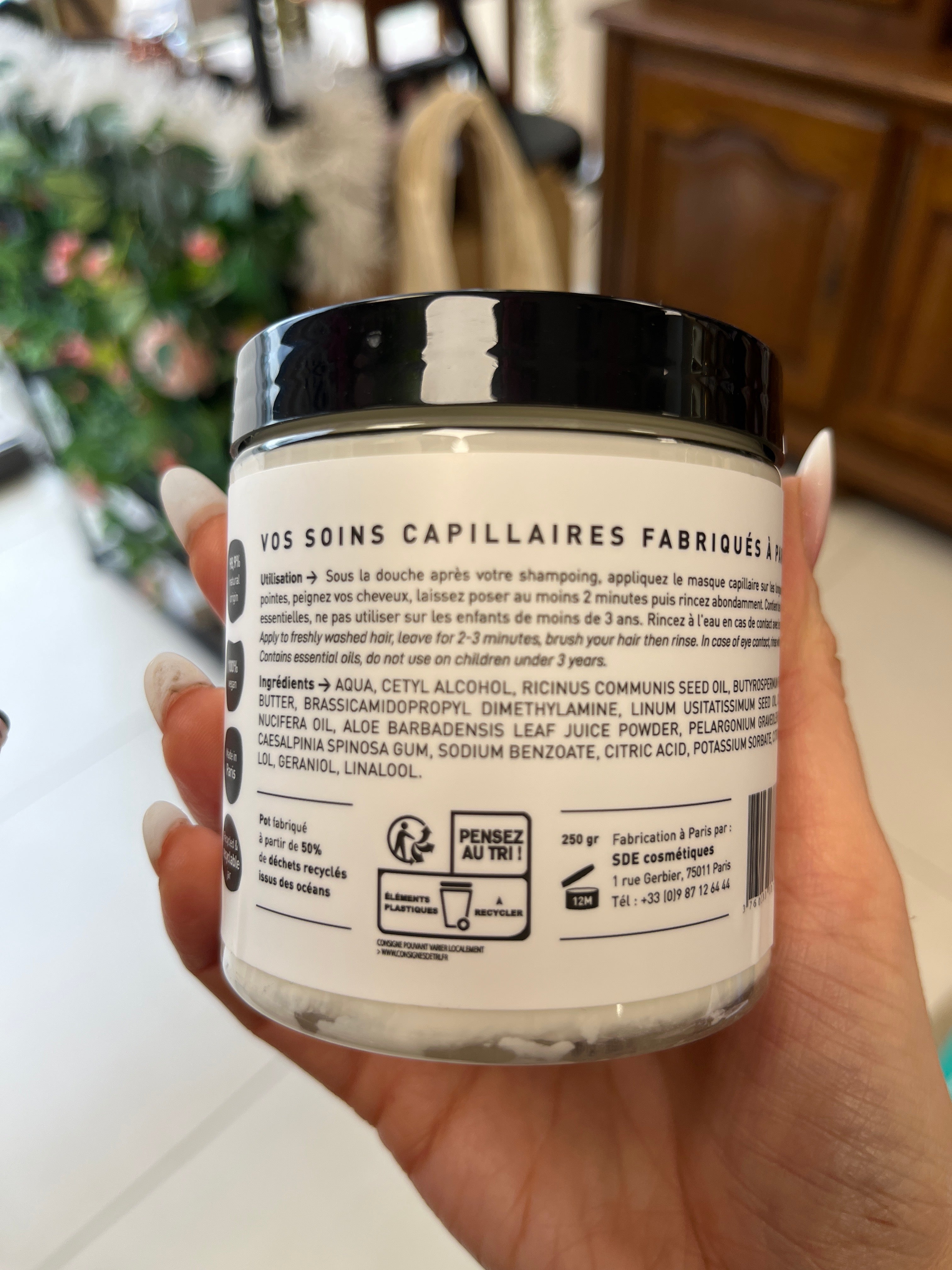 Masque capillaire , cheveux secs et frisés Serge D’Estel