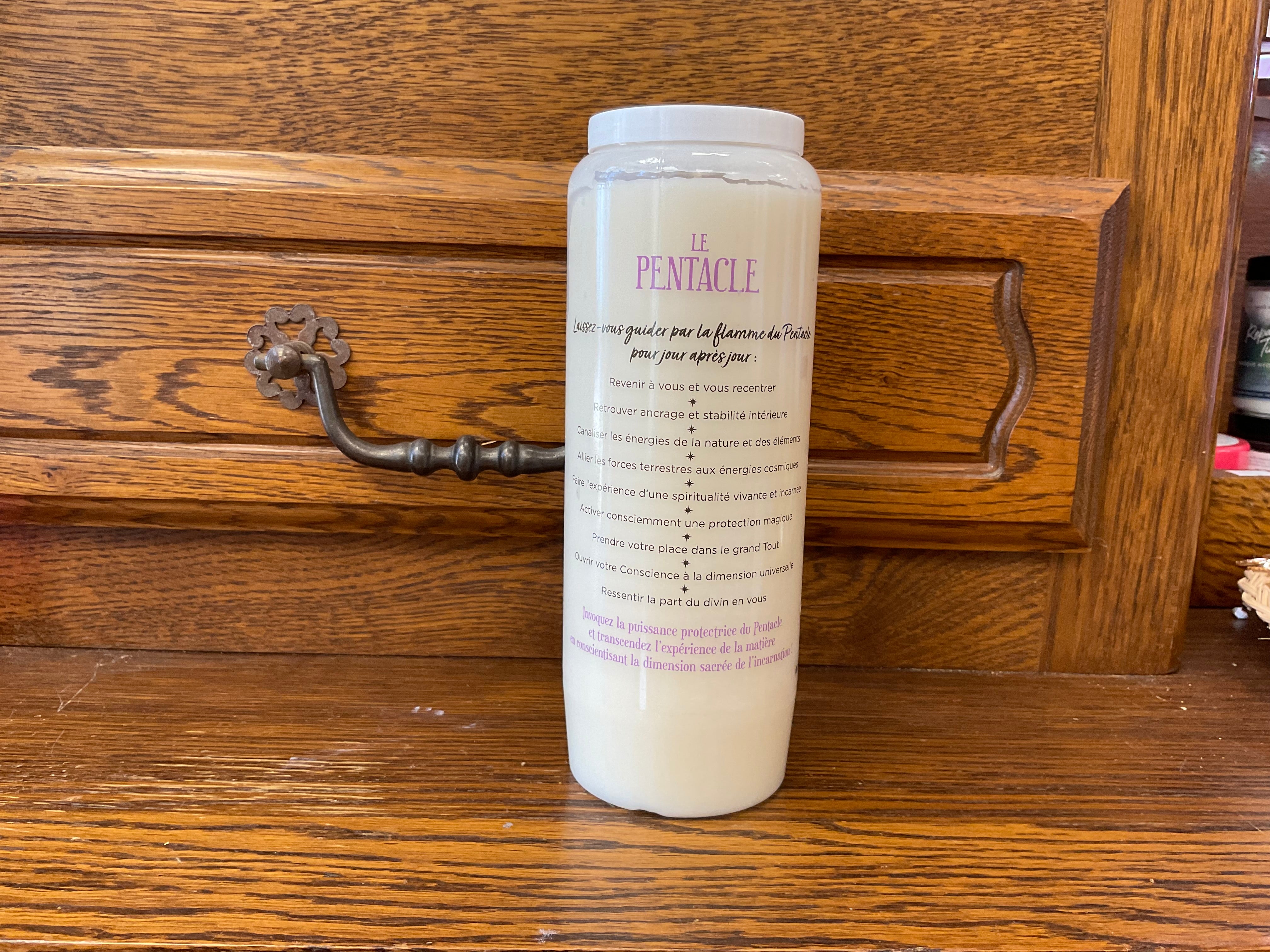 Bougie Neuvaine des Cercles sacrés - Le Pentacle - Protection