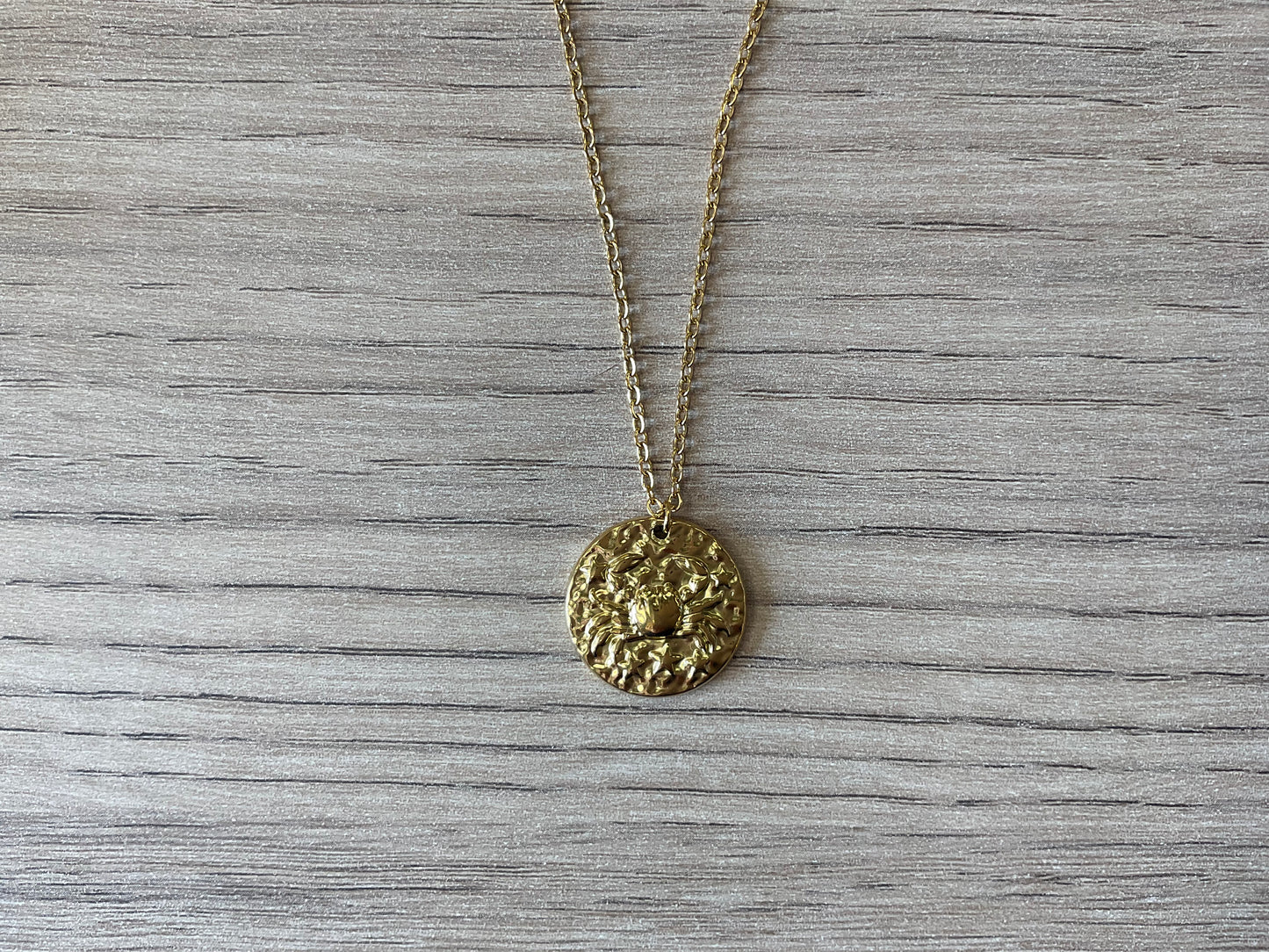 ✨ Collier Signe Astrologique en acier inoxydable doré – Réglable
