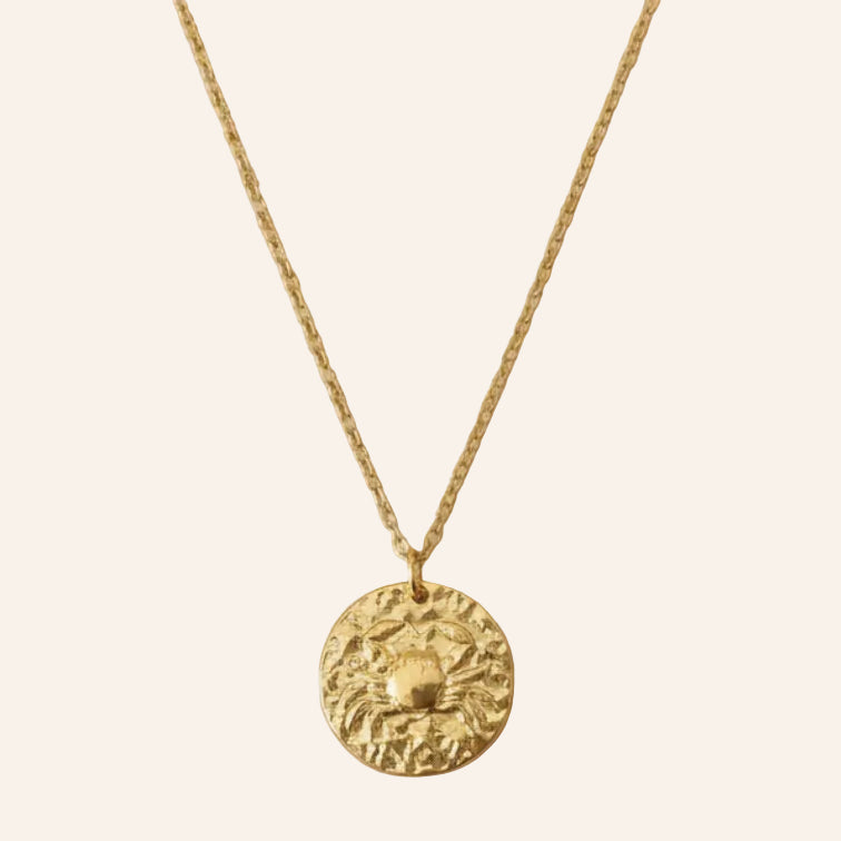Collier Signe Astrologique en acier inoxydable doré – Réglable