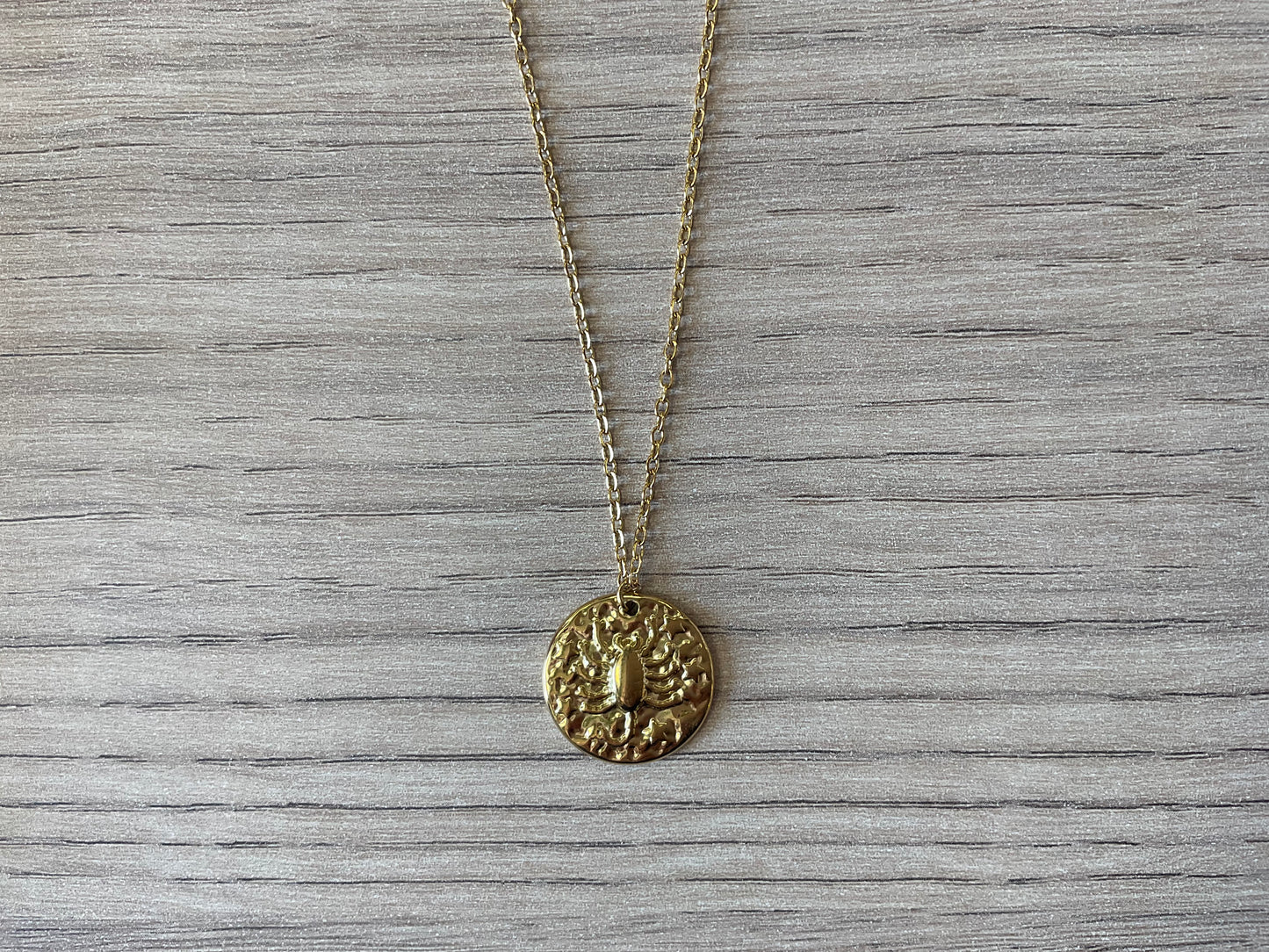 ✨ Collier Signe Astrologique en acier inoxydable doré – Réglable