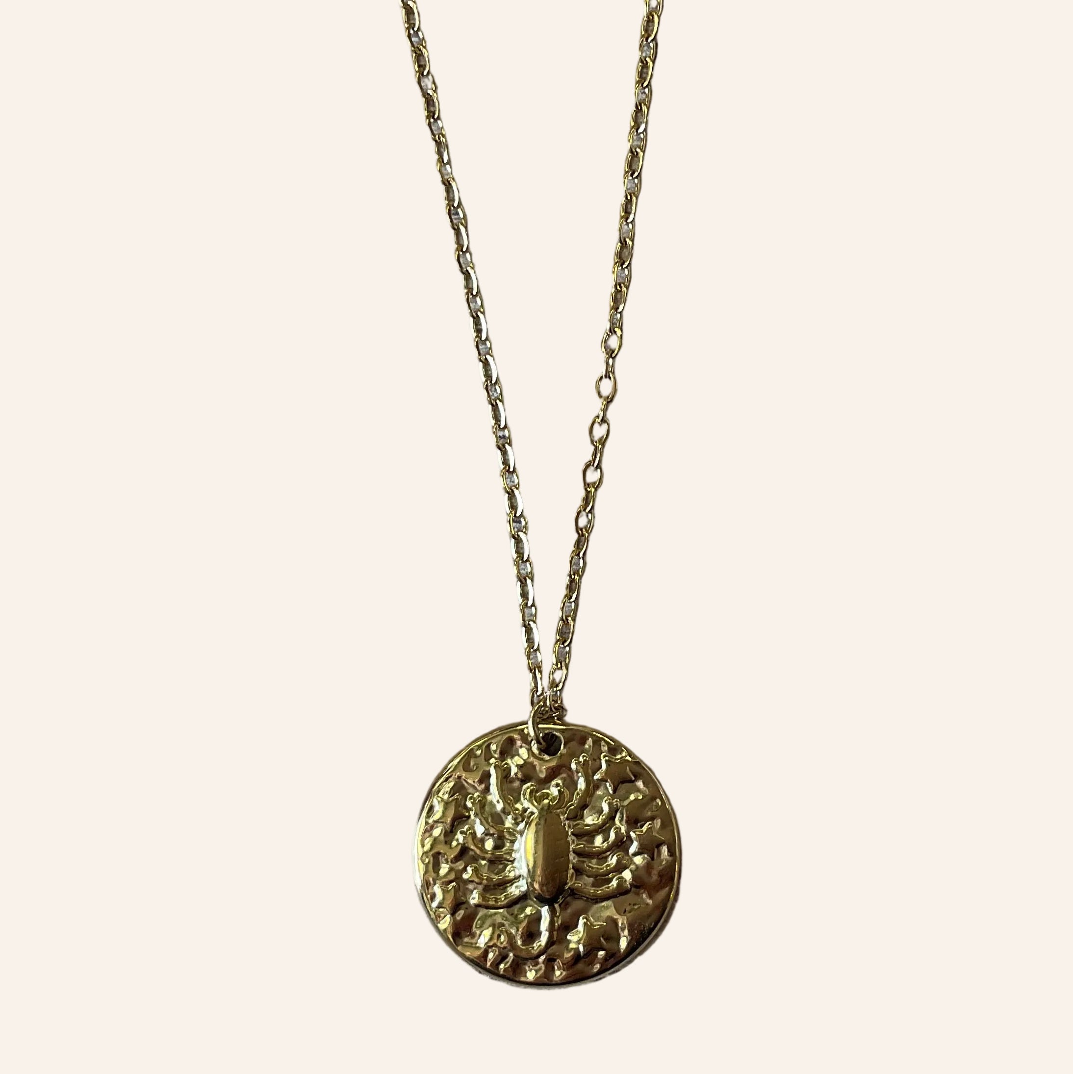 Collier Signe Astrologique en acier inoxydable doré – Réglable