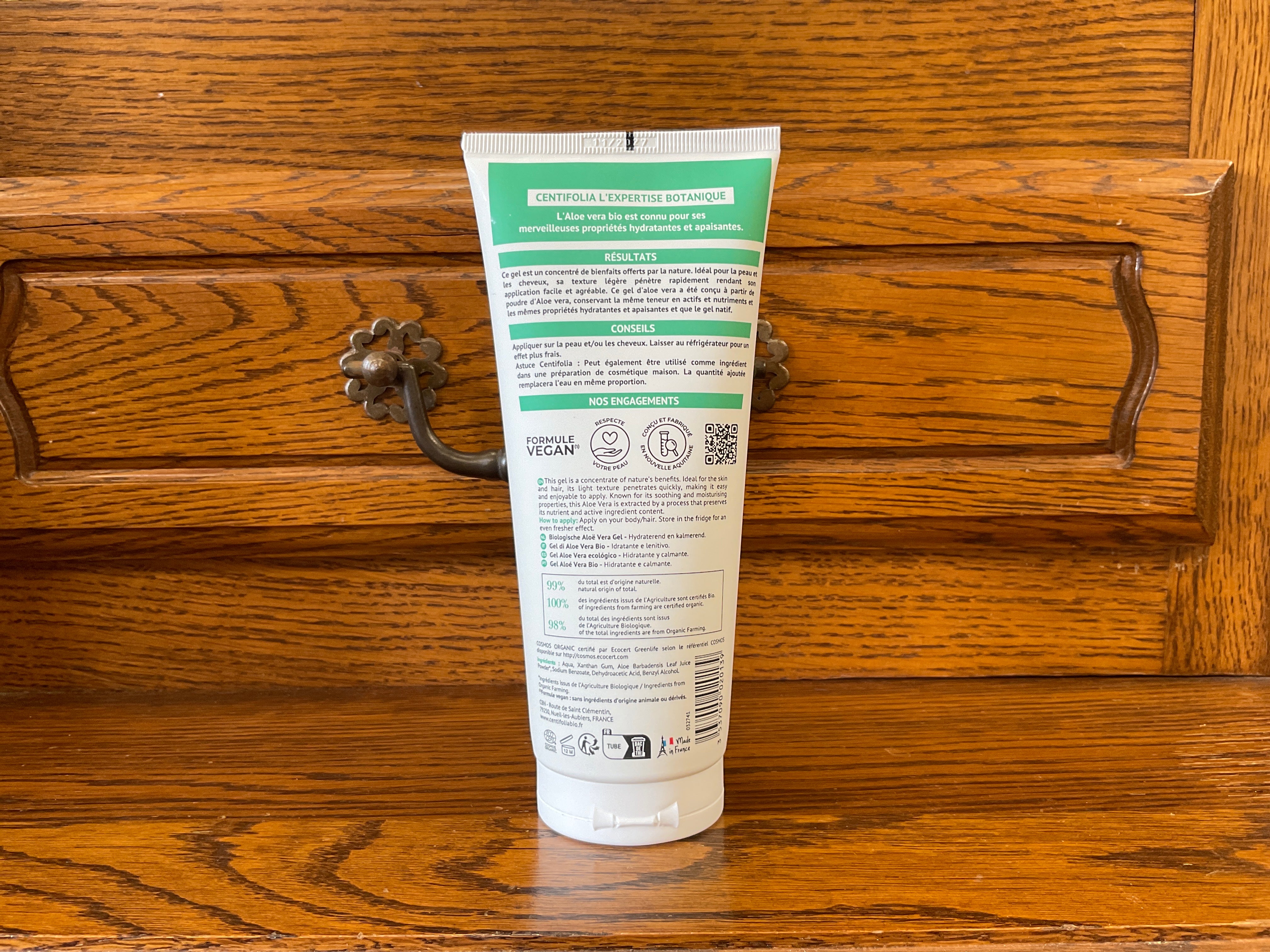 Gel d’Aloe Vera Bio – 200 ml