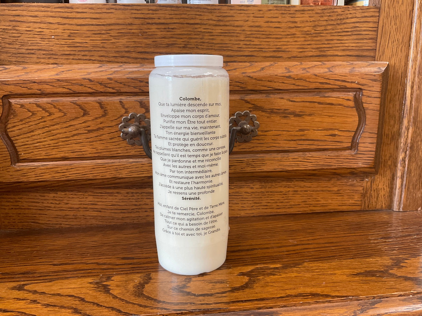 Bougie rituelle animal totem Colombe 🕊️