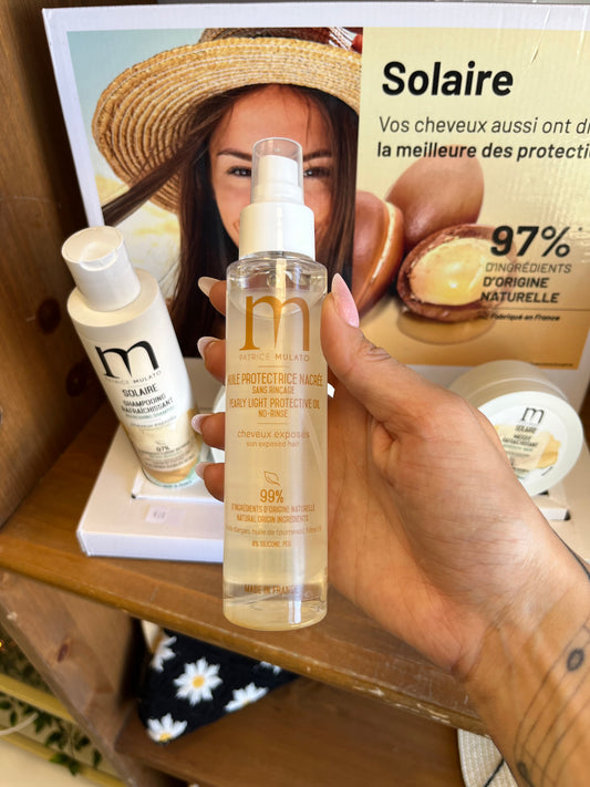Huile protectrice nacrée solaire – Patrice Mulato