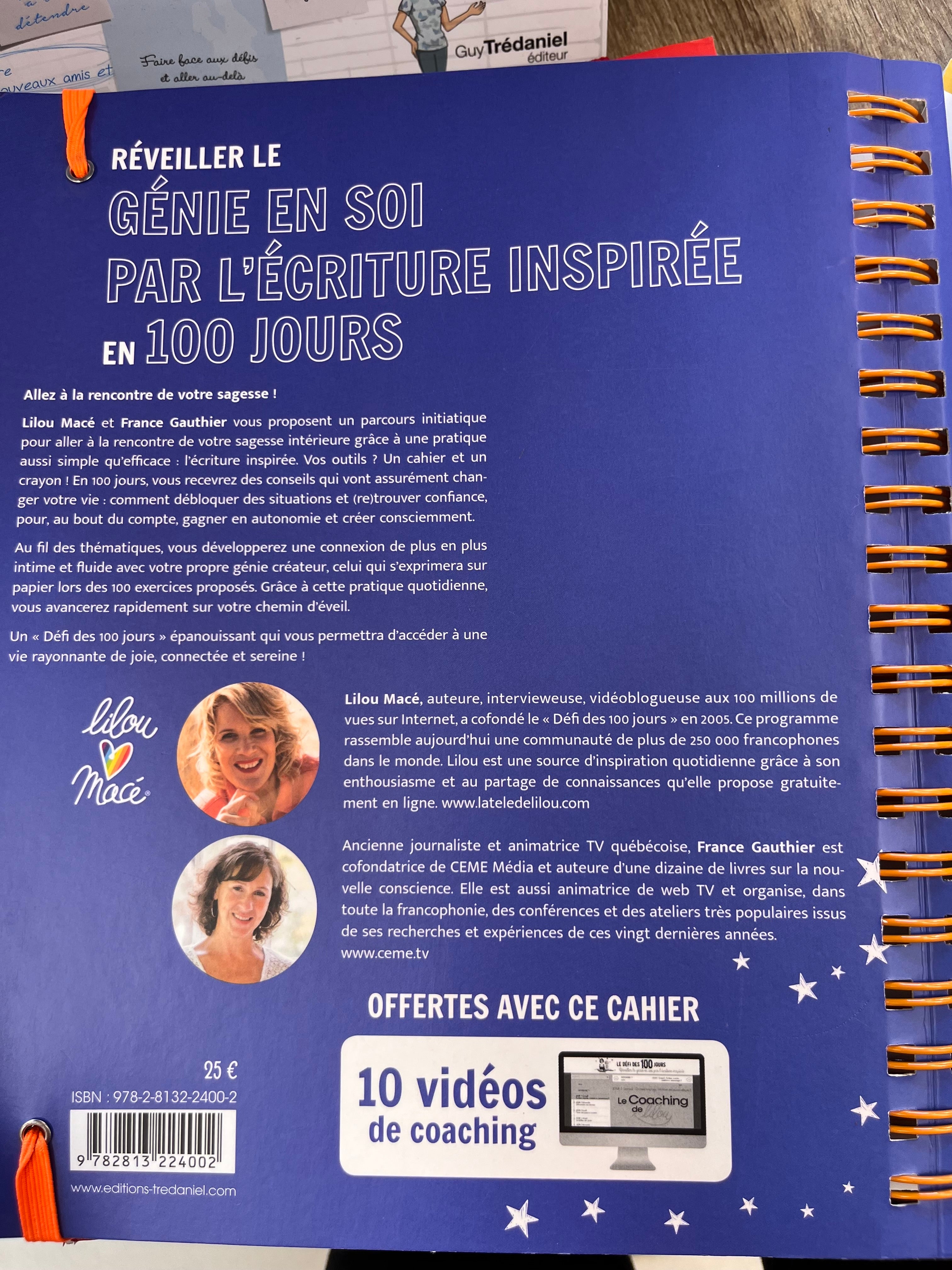 Travaux pratique de développement personnel : le défi des 100 jours l’écriture inspirée par Lilou Mace