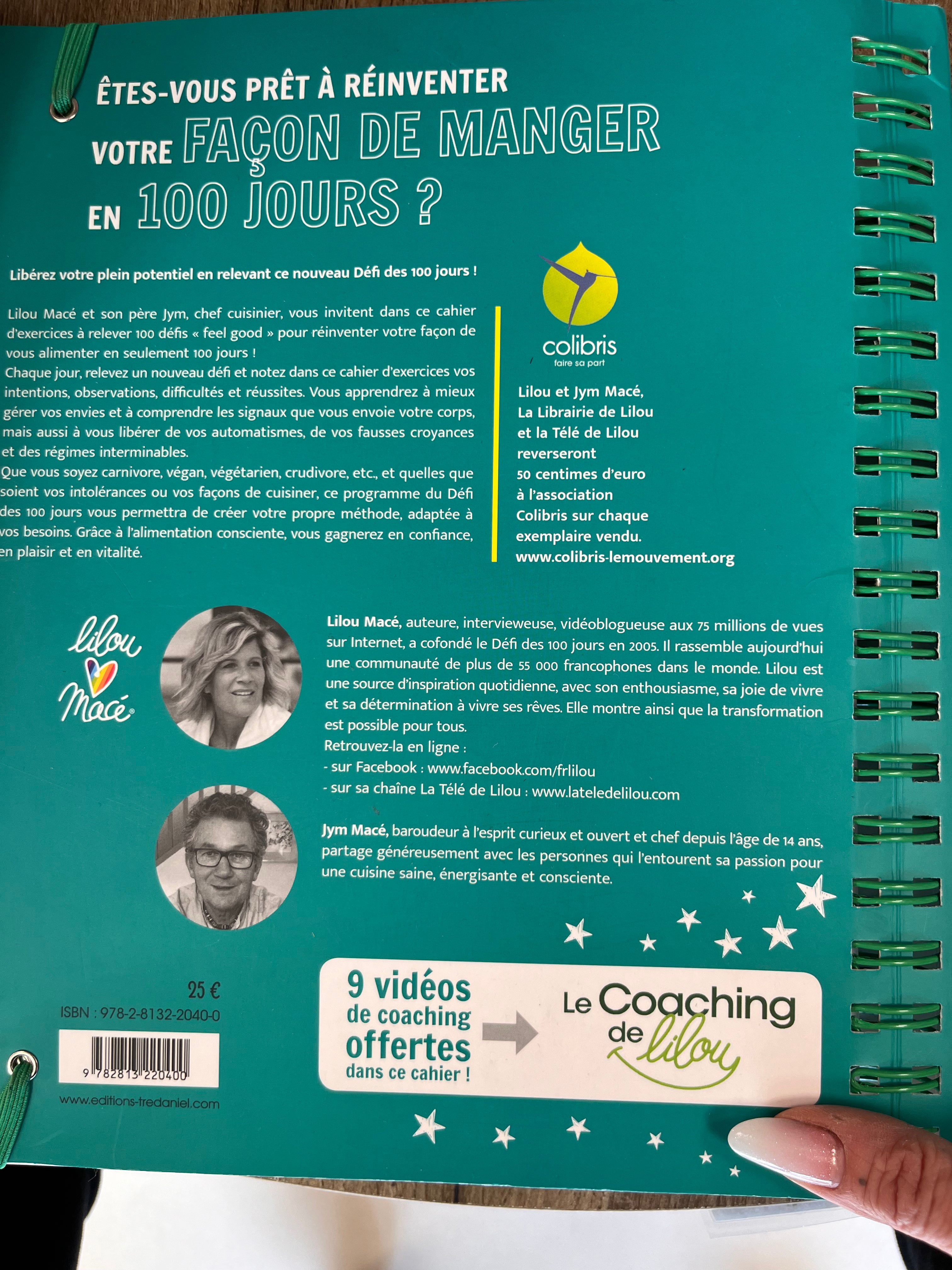 Travaux pratiques de développement personnel : le défi des 100 jours pour réinventer sa façon de manger et pratiquer une alimentation consciente par Lilou Macé